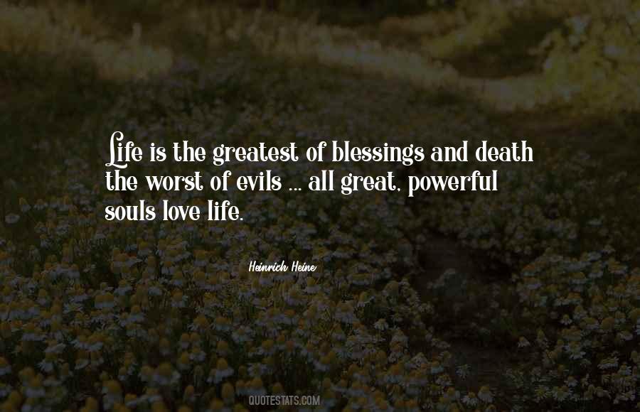 Life's Greatest Blessing Quotes #800559