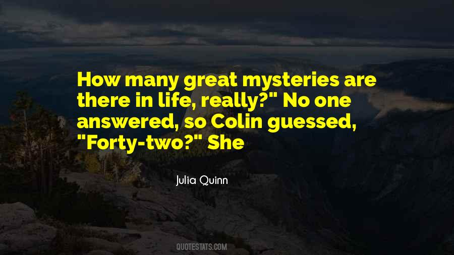 Life's Mysteries Quotes #627553