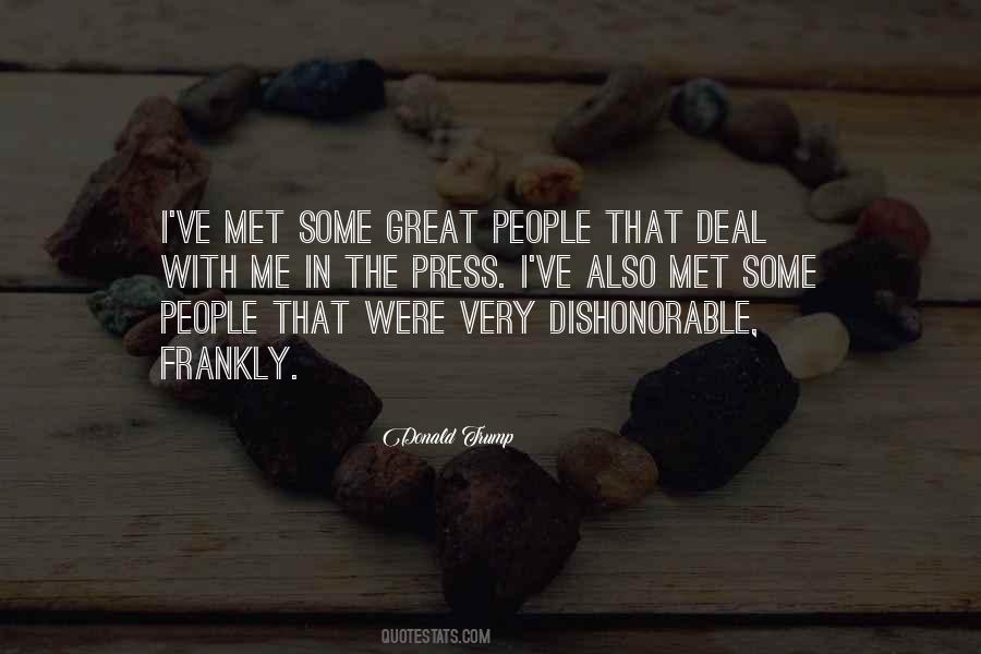 Quotes About Dishonorable #690186