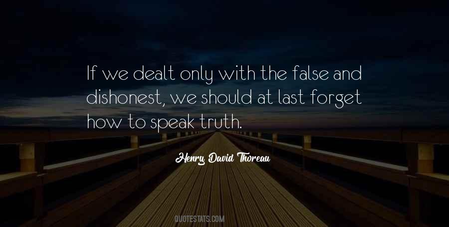 Quotes About Dishonest #1139828