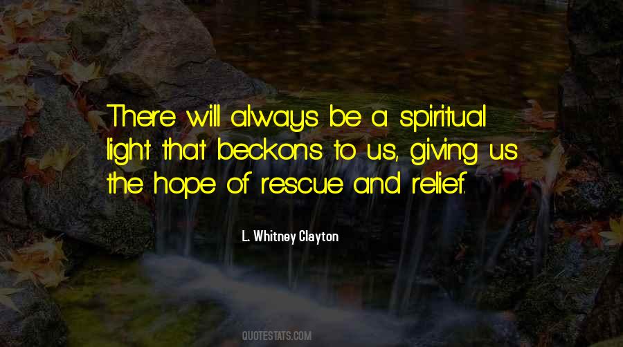 Light Of Hope Quotes #241129