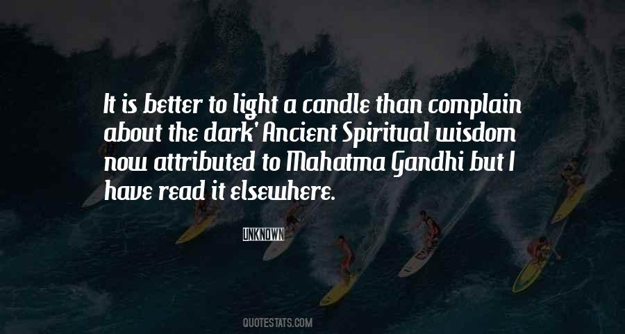 Light The Candle Quotes #240095