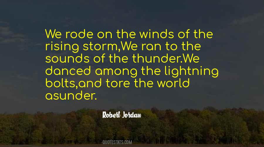 Lightning And Thunder Quotes #273116