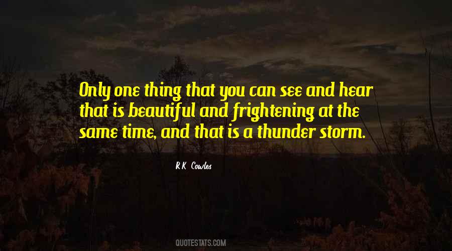 Lightning And Thunder Quotes #90872