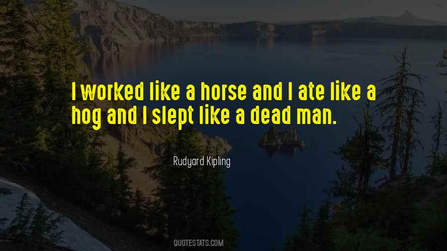 Like A Horse Quotes #132072