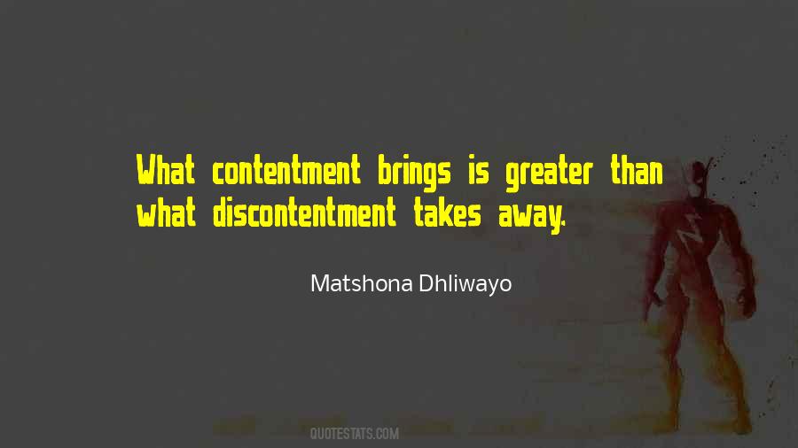 Quotes About Discontentment #1306698