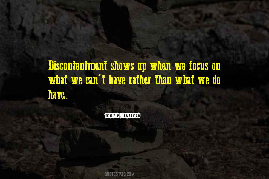 Quotes About Discontentment #667676