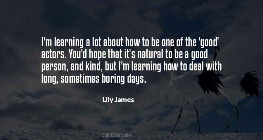 Lily And James Quotes #588007