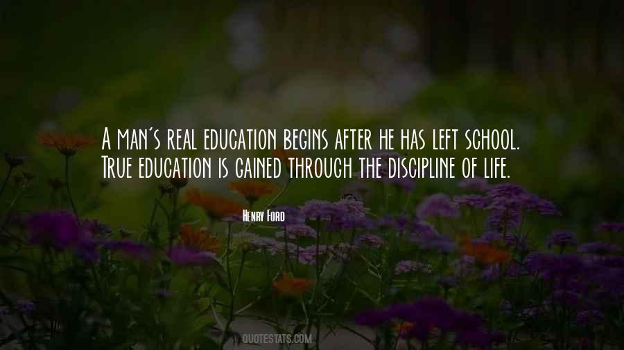 Quotes About Discipline In Education #1405095