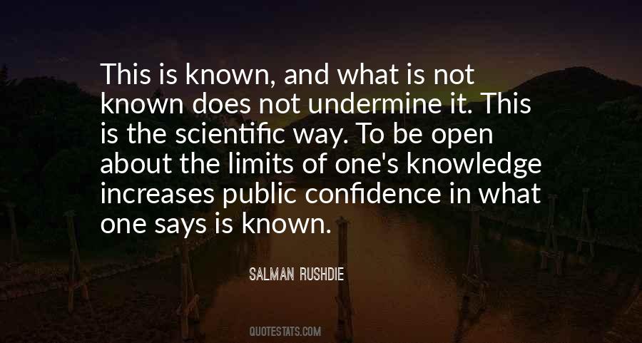Limits Of Knowledge Quotes #33476