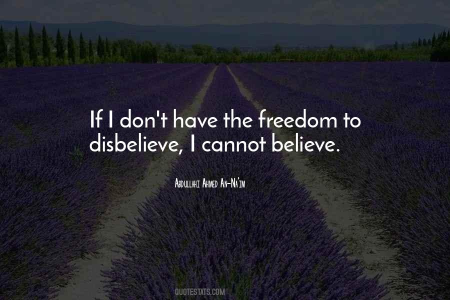 Quotes About Disbelieve #306730