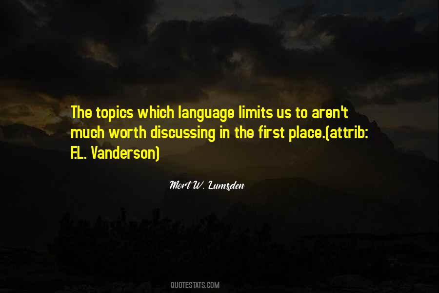 Limits Of Language Quotes #486118