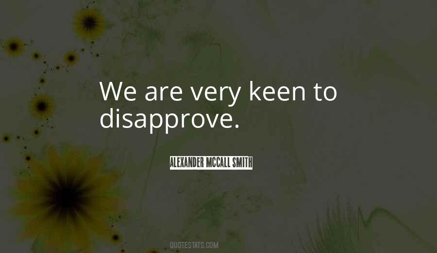 Quotes About Disapprove #341465