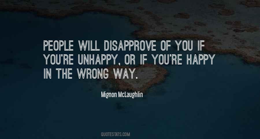 Quotes About Disapprove #633705