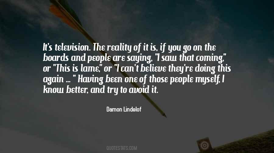 Lindelof Quotes #1877194
