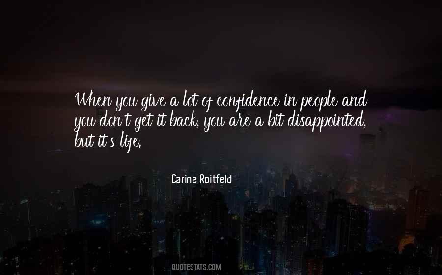 Quotes About Disappointed Life #218177