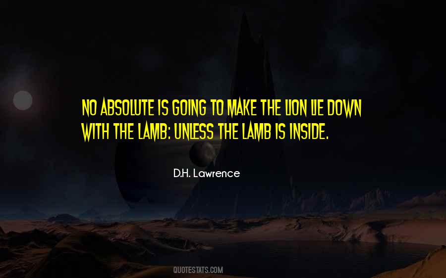 Lion And Lamb Quotes #1188601