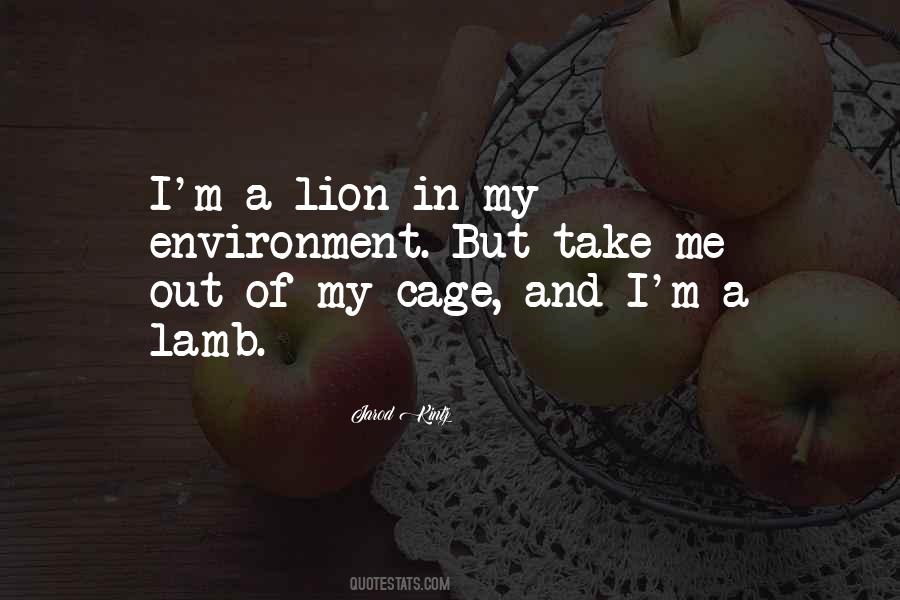 Lion And Lamb Quotes #366278