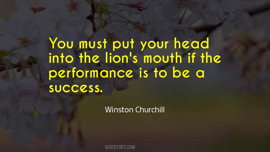 Lion Head Quotes #1187980