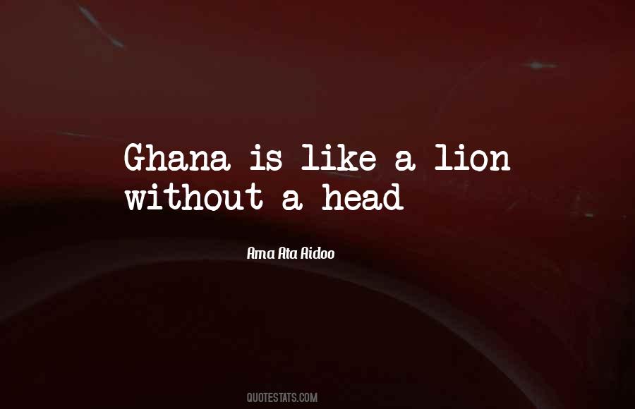 Lion Head Quotes #1528571