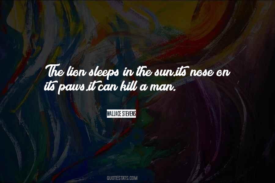 Lion Sleeps Quotes #1500177