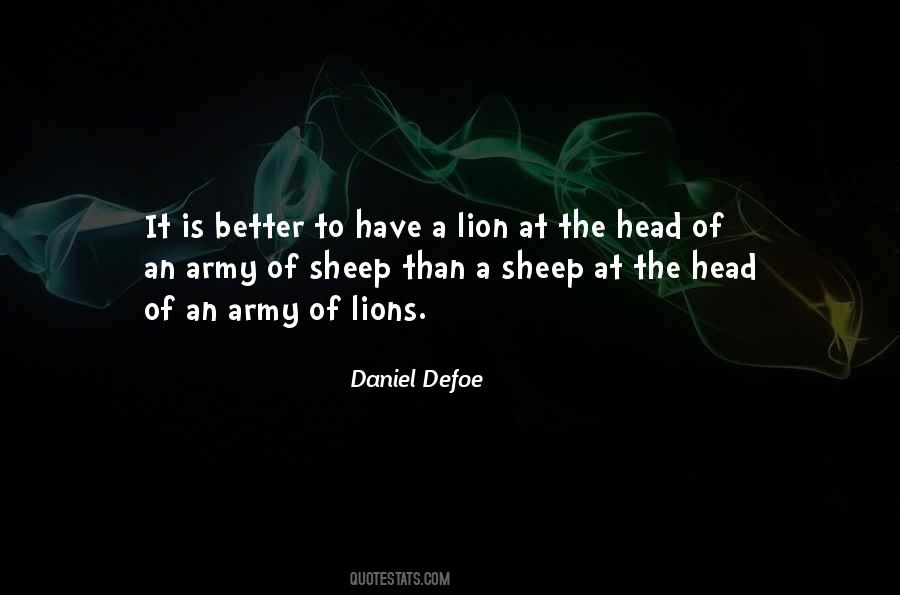 Lions Vs Sheep Quotes #467085