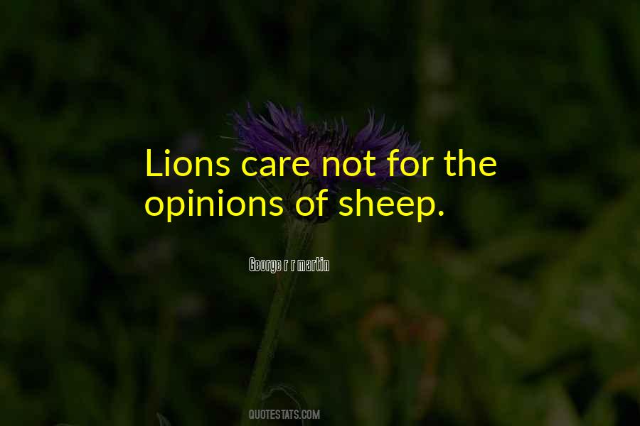 Lions Vs Sheep Quotes #535898