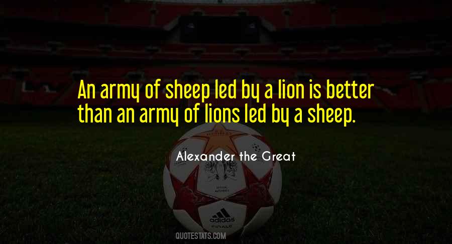 Lions Vs Sheep Quotes #792130