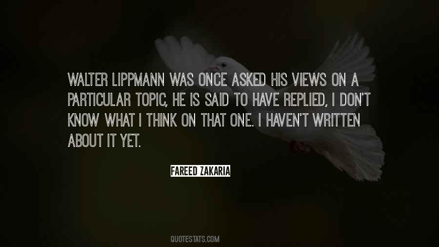 Lippmann Quotes #1538369