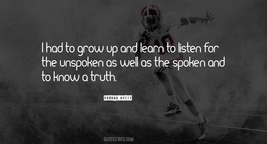 Listen And Learn Quotes #141671