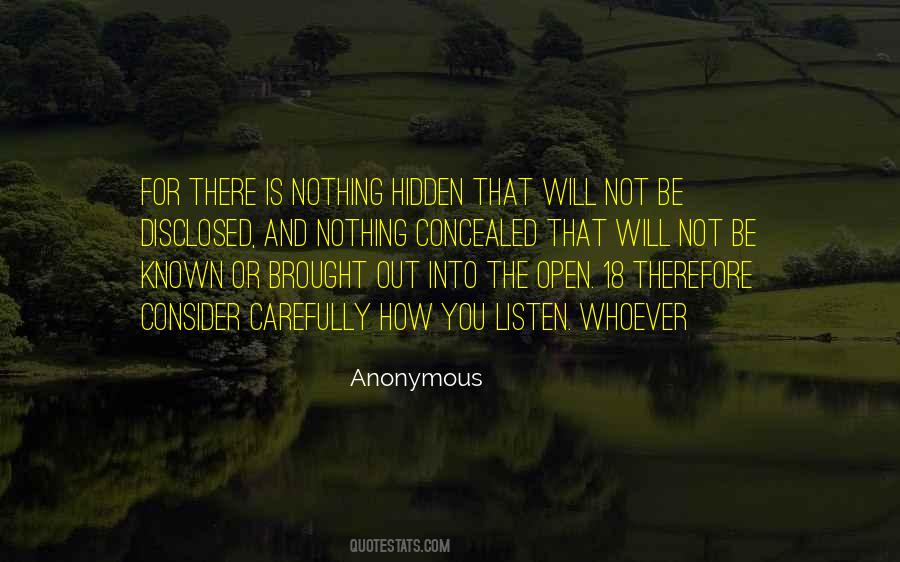 Listen Carefully Quotes #1424234