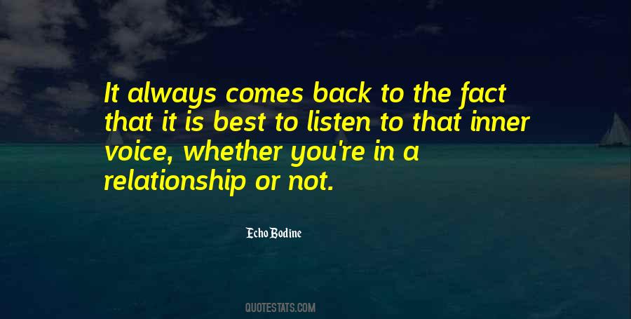 Listen Inner Voice Quotes #108314 Listen Inner Voice Quotes #108314
