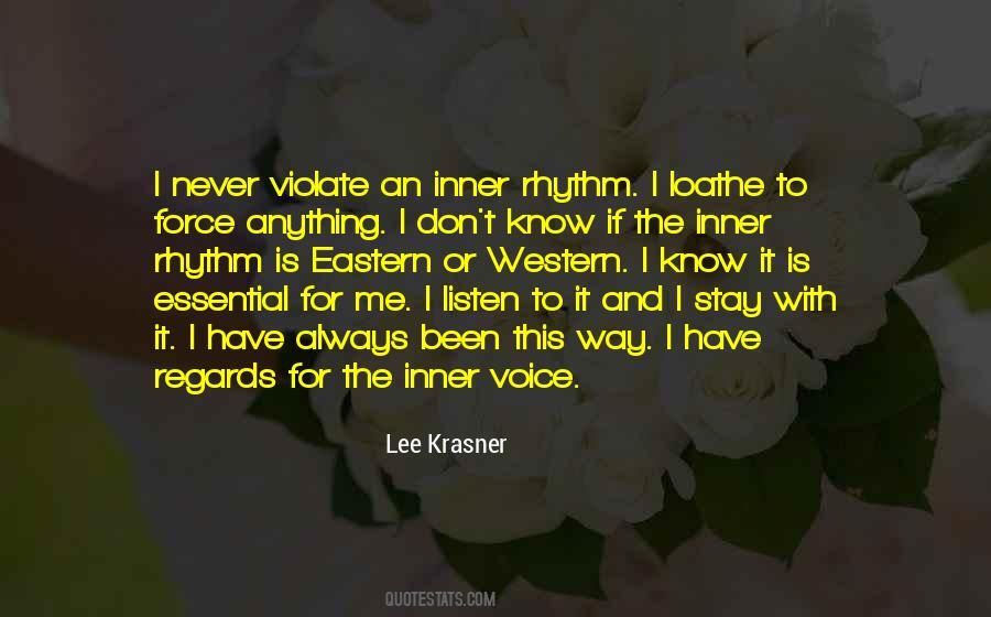 Listen Inner Voice Quotes #1110008