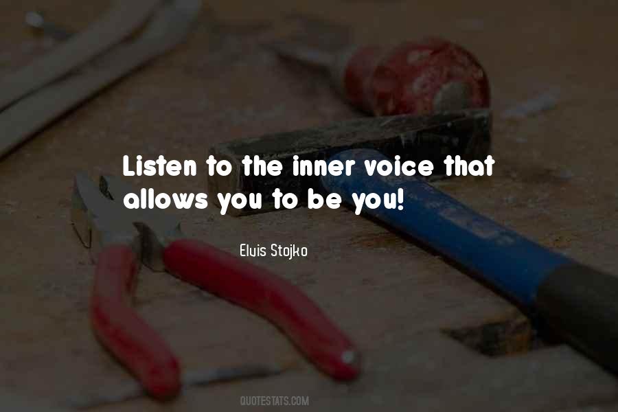 Listen Inner Voice Quotes #156251