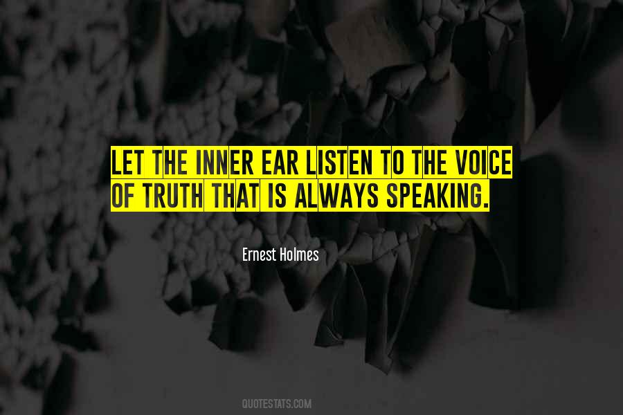 Listen Inner Voice Quotes #51982
