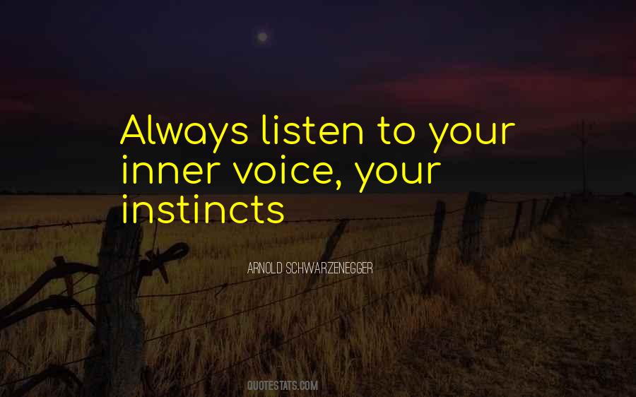 Listen Inner Voice Quotes #674104