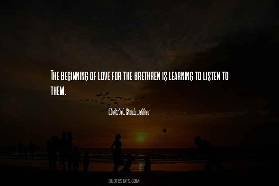 Listen To Love Quotes #49654