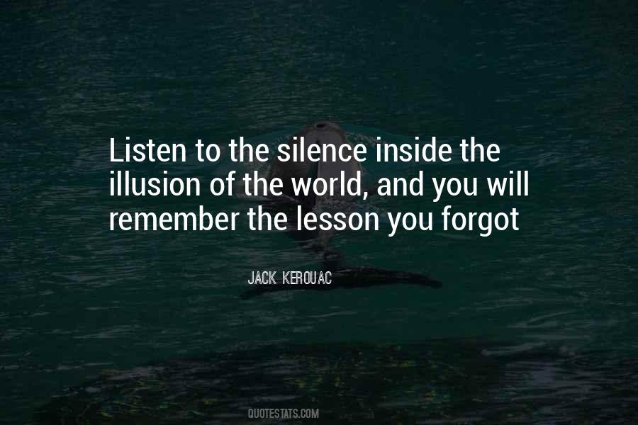 Listen To Silence Quotes #140025