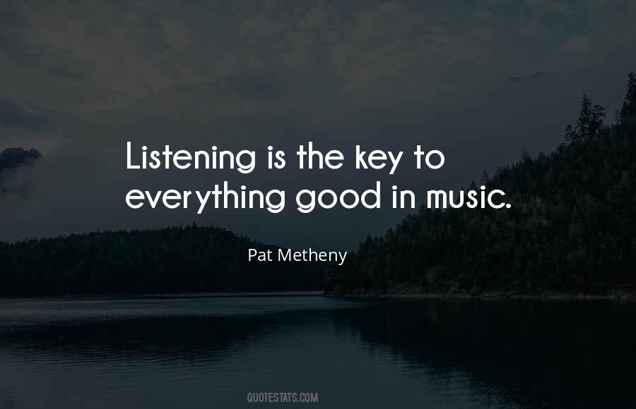 Listening To Good Music Quotes #1759627