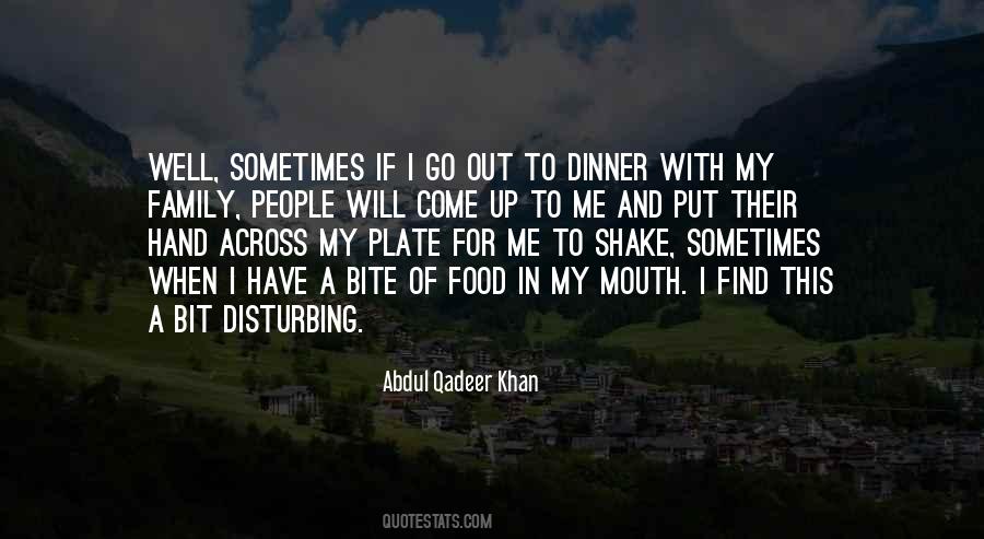 Quotes About Dinner Food #153422