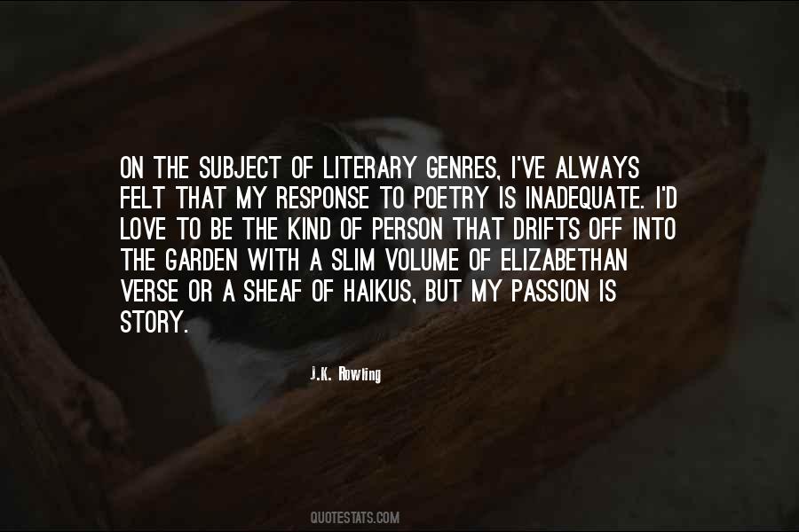 Literary Genres Quotes #363783