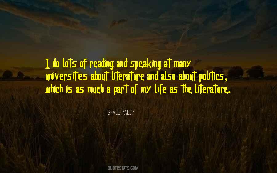 Literature And Politics Quotes #1297323