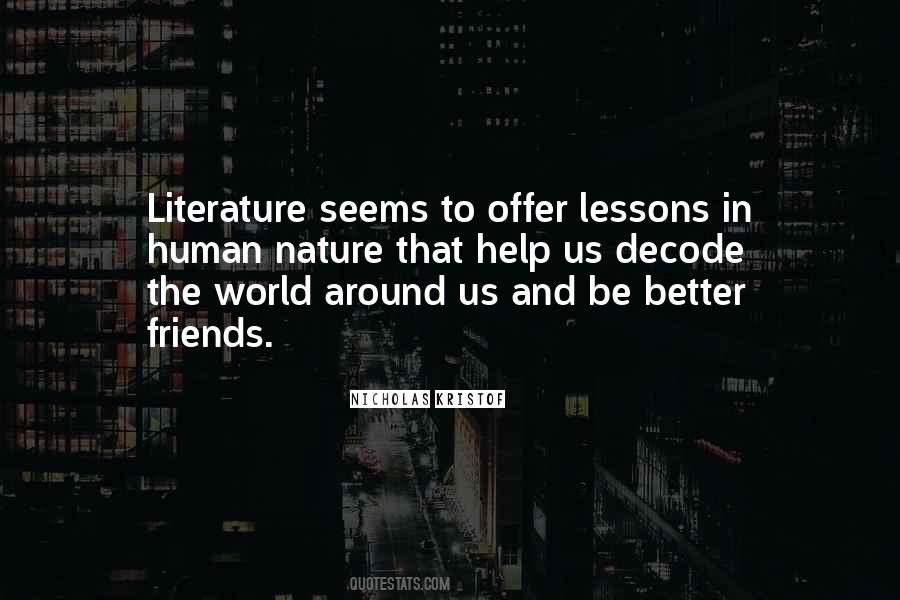 Literature Nature Quotes #1229048