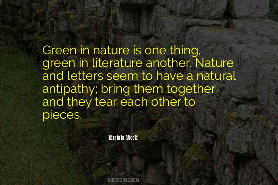 Literature Nature Quotes #992097