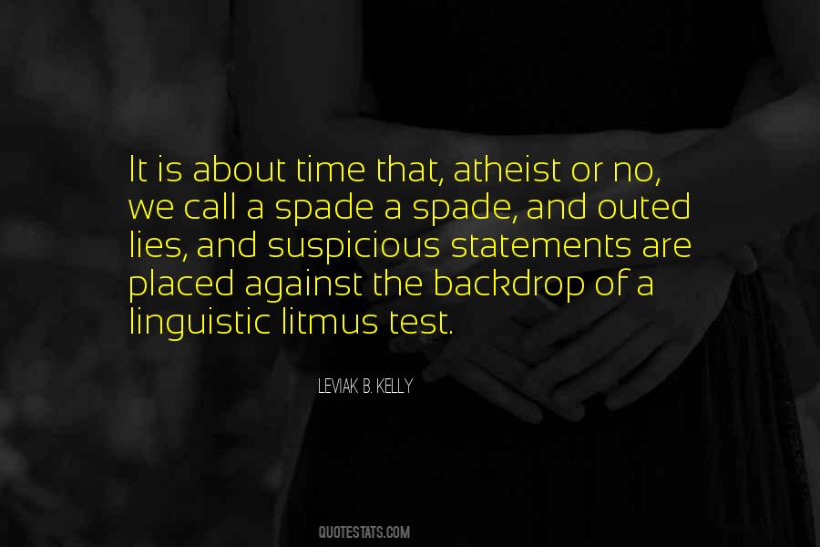 Litmus Test Quotes #908974