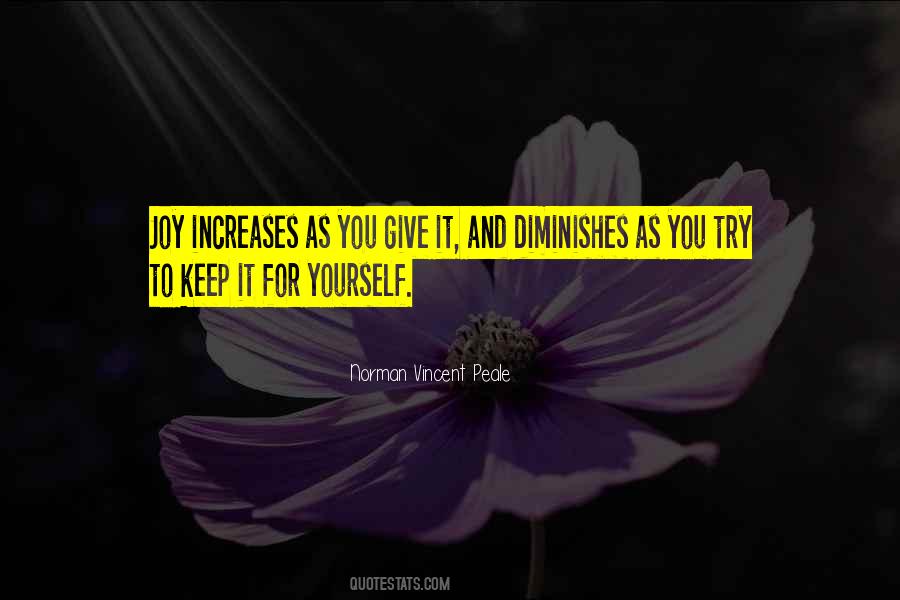 Quotes About Diminishes #1087938