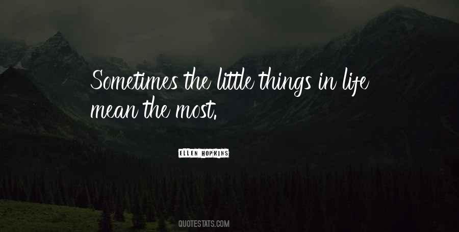 Little Things Life Quotes #191644