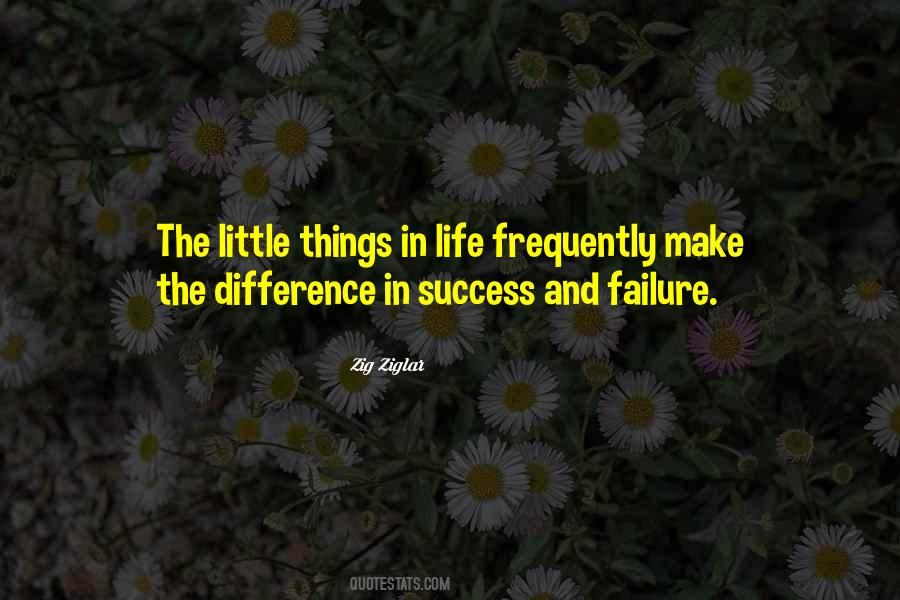Little Things Make The Difference Quotes #376024