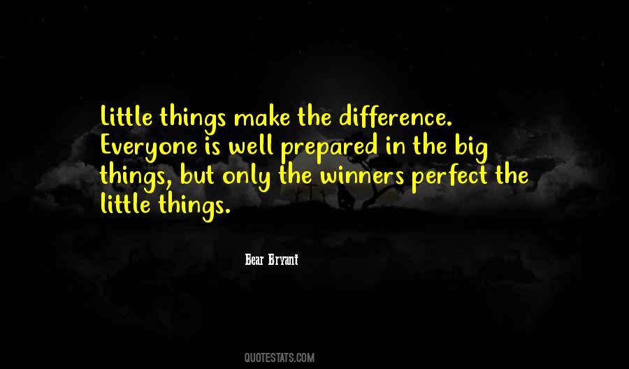 Little Things Make The Difference Quotes #900688