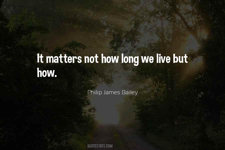 Live A Life That Matters Quotes #217175